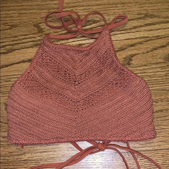 Burnt Orange Target Bathing Suit Set - Picture 3 of 5